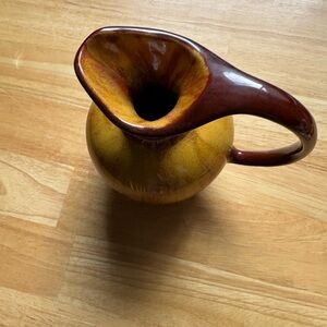 Artisan Brown and Yellow Ceramic Mug
